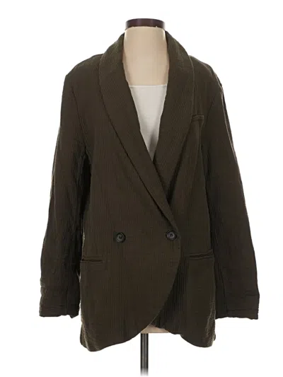 Pre-owned Free People Blazer Jacket In Brown