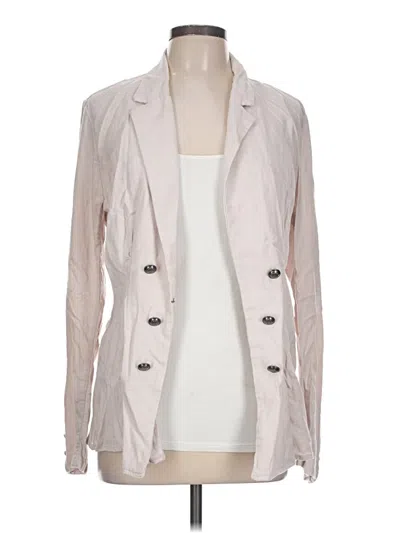 Pre-owned Free People Blazer Jacket In Ivory
