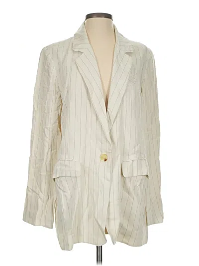 Pre-owned Free People Blazer Jacket In Ivory