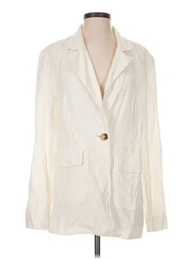 Pre-owned Free People Blazer Jacket In Ivory
