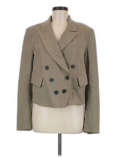 Pre-owned Free People Blazer Jacket In Tan