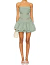 Free People Bliss Beauty Mini Dress In Lily Pad In Green