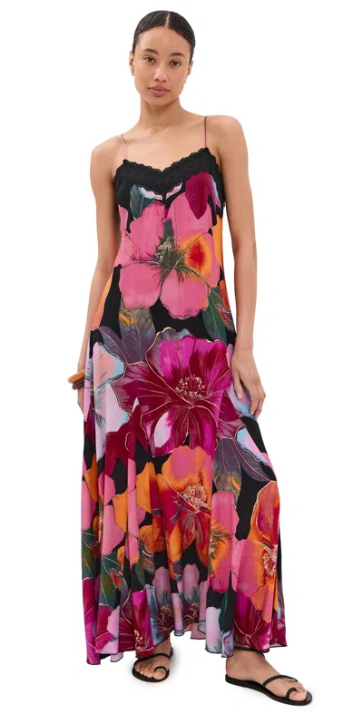Free People Bloomspell Maxi Dress Desert Rose Combo In Black