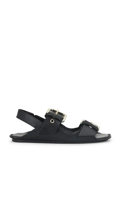 Free People Blossom Buckle Sandal In Black