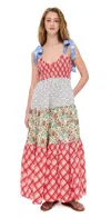 Free People Bluebell Maxi Dress In Cherry Combo