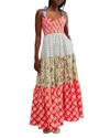 Free People Bluebell Maxi Dress In Cherry Combo