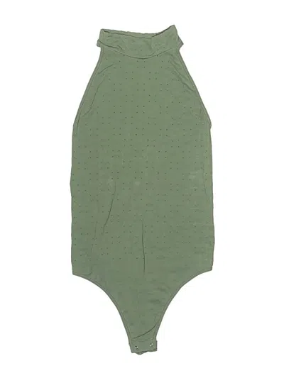 Pre-owned Free People Bodysuit In Green