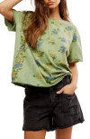 Free People Boheme Tee In Green Combo