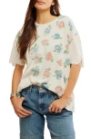 Free People Nina Boheme Printed Tee In Ivory Combo In Ivory Combo