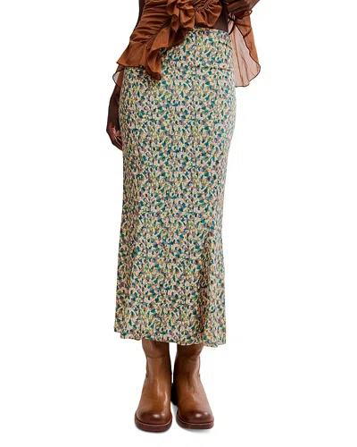 Free People Bonita Printed Maxi Skirt In Multi