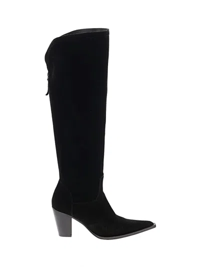 Pre-owned Free People Boots In Black