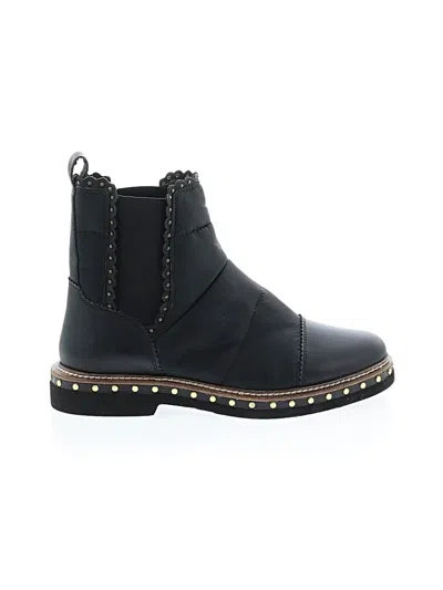 Pre-owned Free People Boots In Black