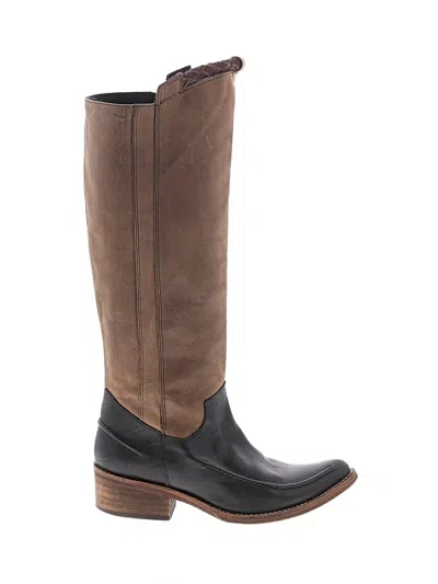 Pre-owned Free People Boots In Black