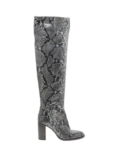 Pre-owned Free People Boots In Gray