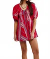 Free People Bop Around Romper In Seaside Stripe Red Combo In Red
