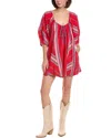 Free People Bop Around Romper In Seaside Stripe Red Combo In Red