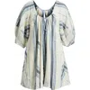 Free People Bop Around Stripe Romper In White