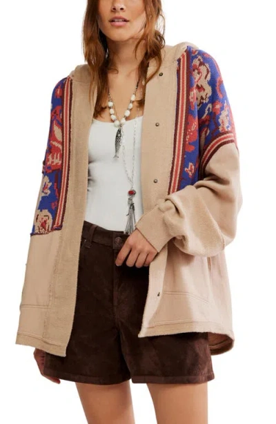 Free People Bowery Hooded Sweatshirt In Brown