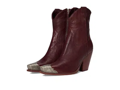 Free People Brayden Western Boots In Burgundy