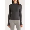 Free People Breathe Easy Cotton Blend Hoodie In Gray