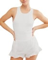 Free People Breathless Sleeveless Romper In White