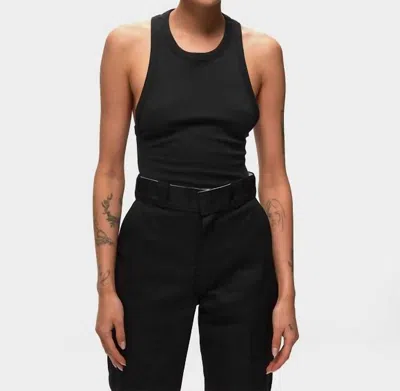 Free People Brexley Ribbed Bodysuit In Black