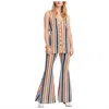 Free People Bridget Striped Vest & Pants Set In Multiple In Multi