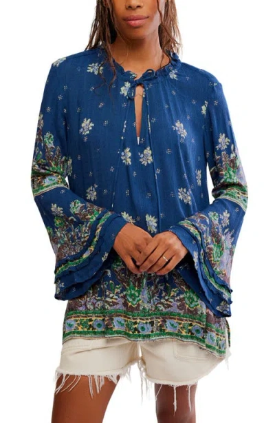Free People Bridgette Tunic In Blue