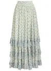 Free People Brynn Floral-print Cotton-blend Midi Skirt