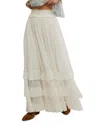 Free People Brynn Maxi Skirt In White