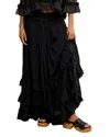 Free People Brynn Maxi Skirt In Black