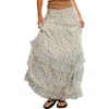 Free People Brynn Printed Maxi Skirt In Ivory Combo In Ivory Combo- Ditsy