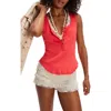 Free People Bryson Cotton Rib Henley Tank