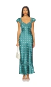 Free People Butterfly Babe Midi Dress In Green
