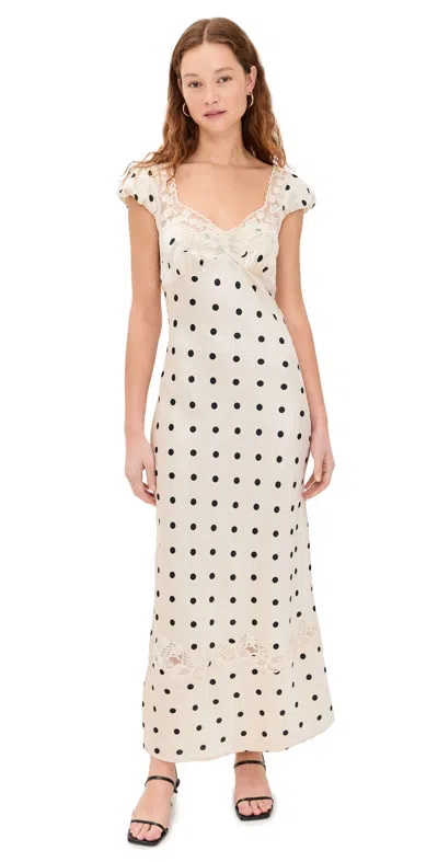 Free People Butterfly Babe Midi Dress Tea Combo