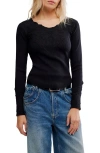 Free People Butterfly Thermal Top In Multi