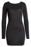 Free People X Intimately Fp Call Me Later Long Sleeve Slip In Black