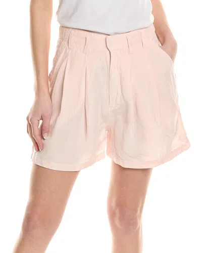 Free People Calla Linen Trouser Short In Pink