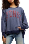 Free People Camden Oversize Graphic Sweatshirt In Multi