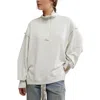 Free People Camden Henley Sweatshirt In Grey Opal