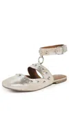 Free People Camille O-ring Flats Champagne