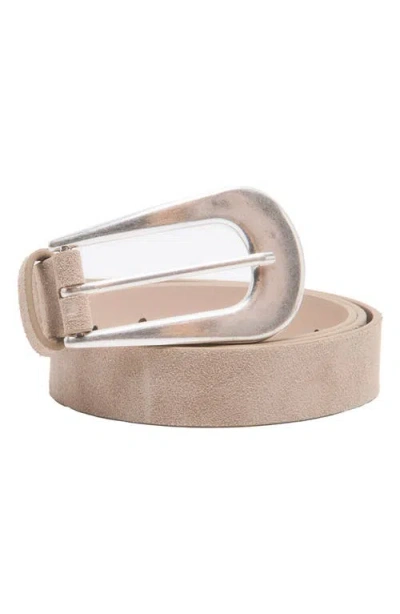 Free People Cannon Suede Belt In Metallic