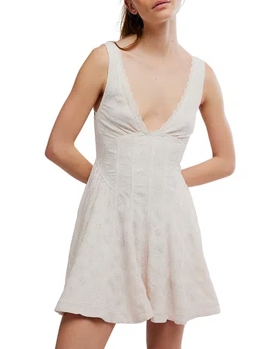 Free People Can't Help It Mini Dress In Neutral