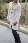 Free People Cardi Cutie Booty In Stone White In Multi
