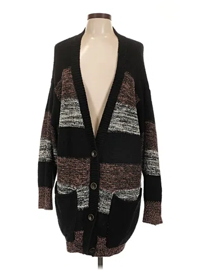 Pre-owned Free People Cardigan Sweater In Black