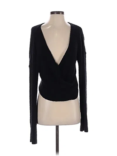 Pre-owned Free People Cardigan Sweater In Black