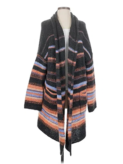 Pre-owned Free People Cardigan Sweater In Black