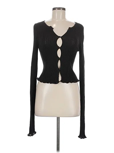 Pre-owned Free People Cardigan Sweater In Black