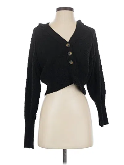 Pre-owned Free People Cardigan Sweater In Black