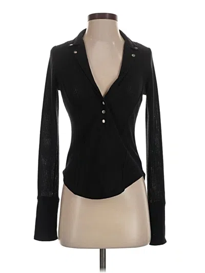 Pre-owned Free People Cardigan Sweater In Black